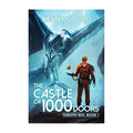 Book cover of 'The Castle of 1,000 Doors' by Kenny Gould featuring a giant metal bird and the protagonist.